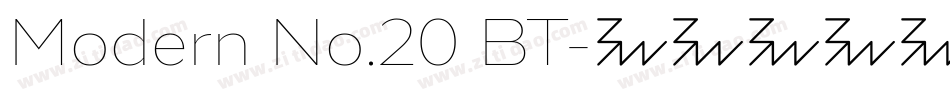 Modern No.20 BT字体转换